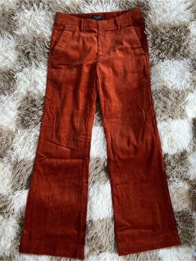 Banana Republic Corduroy relaxed -Leg Pants in Rust Orange